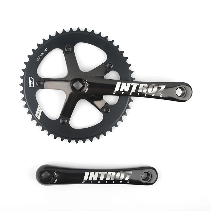 Intro7 PC013 Fixed Gear Bike Crankset 49T 130BCD 170mm 1/2 1/8