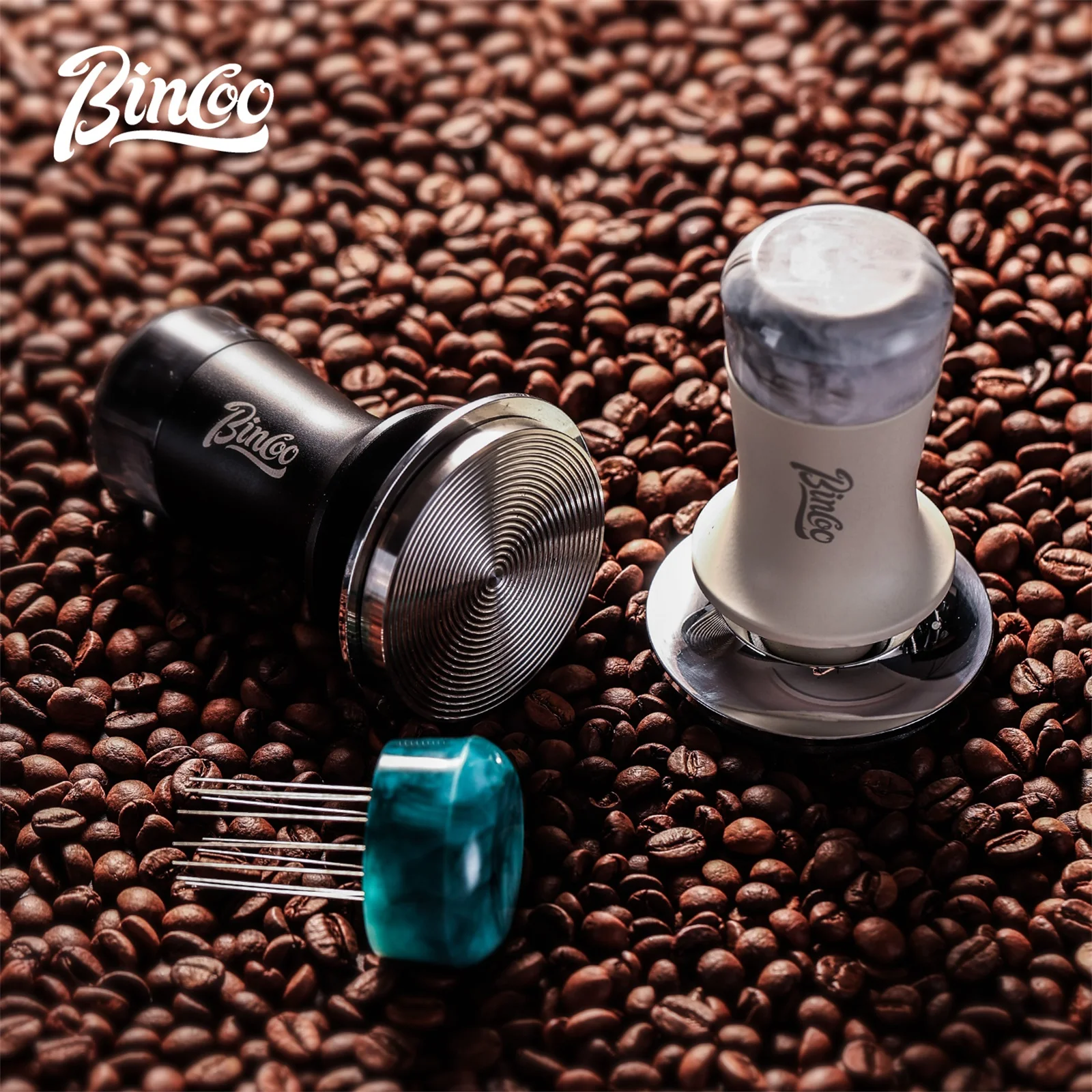 Benco Coffee Dispensing and Tapping Kit, includes a dispensing needle and a calibrated 51/58 mm tamper.
