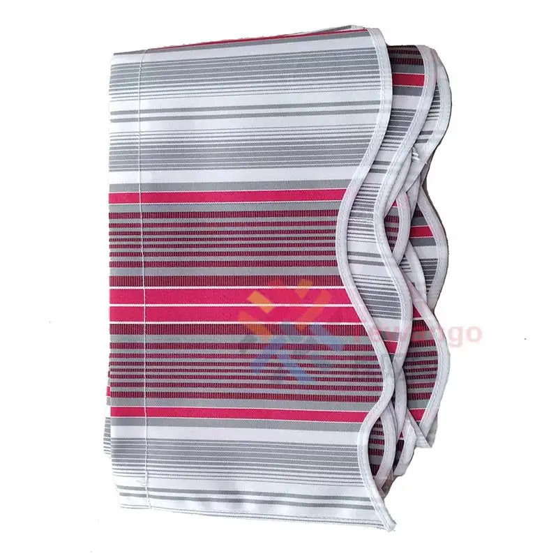 Fashion Stripes Size Replacement Fabric Heavy Duty Foldable Telescopic Canopy Outdoor Patio UV Block Shade Cloth