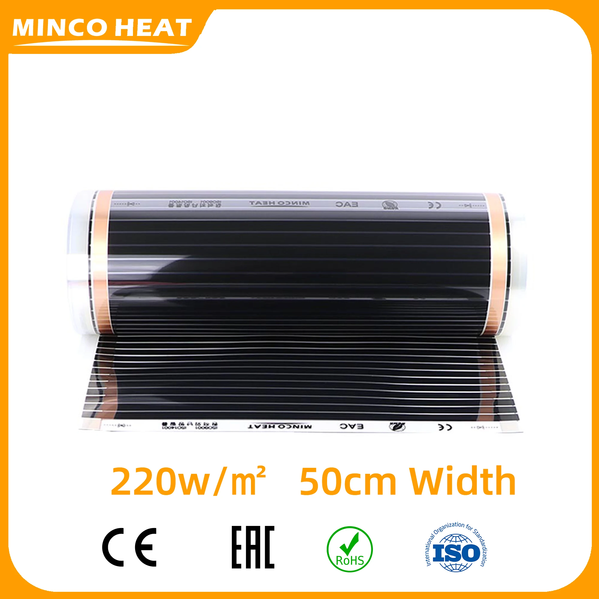 Tanio Minco Heat 220W/m2 50CM szerokość 0.25 ㎡ ~ 3.75
