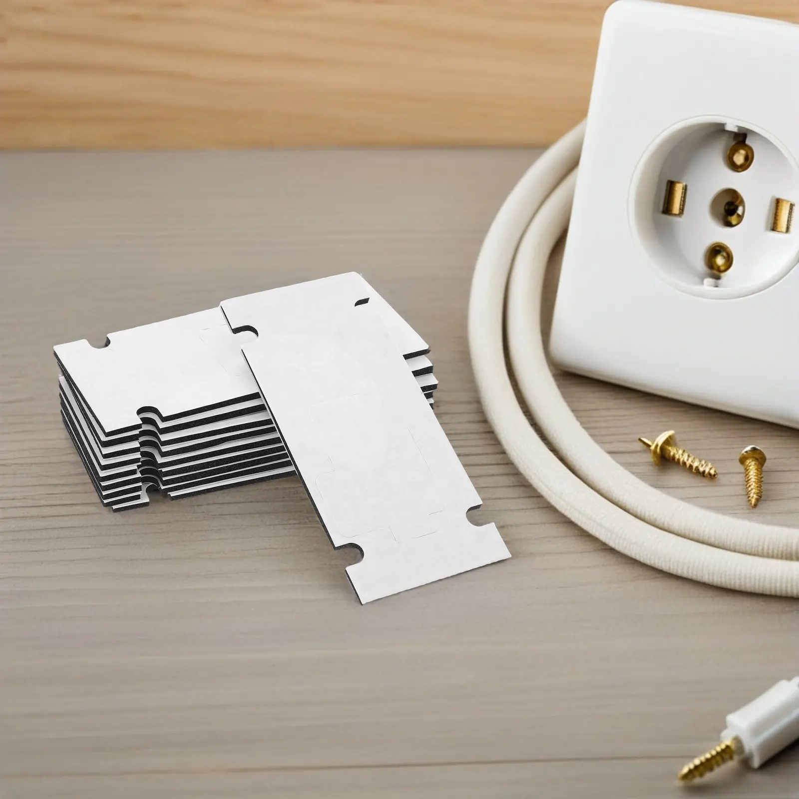 10개입 셀프 접착식 도어벨 마운트 무타공 스티커 마운트 테이프 아파트 사무실 벽면 호환 강력 접착 비디오용