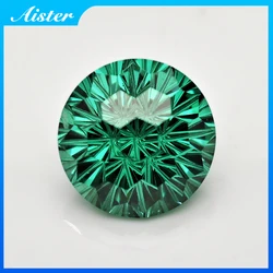 Vibrant Green Round Cubic Zirconia Loose Gemstones - 12.0mm (Green)