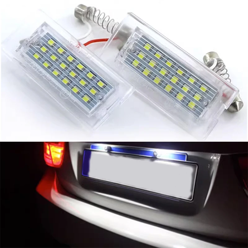 

LED License Plate Light with White Light Fit for BMW X5 E53 1999 2000 2001 2002 2003 2004 - 2006 X3 E83 2003-2010 Modification