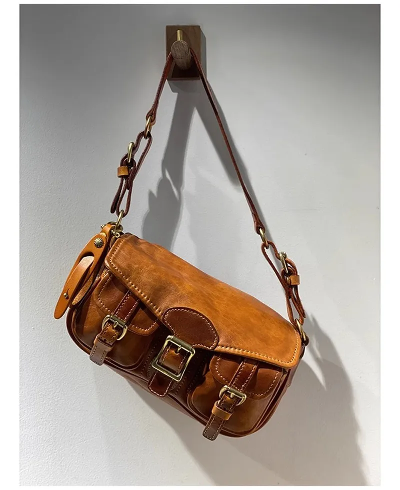 Pndme Vintage Designer Luxus Echt leder Herren Multi-Pocket Umhängetasche Outdoor täglich echte Rindsleder Damen Umhängetasche – Detail 18