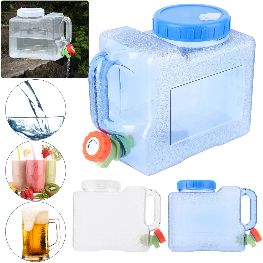 Water Storage Bag 3L Drinking Water Jug with Spigot Camping Water Tank Multifunction Storage Carrier Leakproof for Hiking Self-Driving Tour