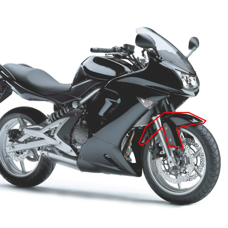 For Kawasaki NINJA650 Ninja650R ER6N ER6F 2006 2007 2008 Motorcycle Carbon Fiber Front Fender Fender Tire Splash ER-6N