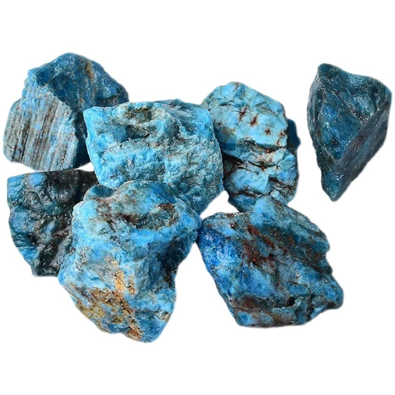 Natural Raw Blue Rough Stones Crystal Gravel Minerals Home - AliExpress