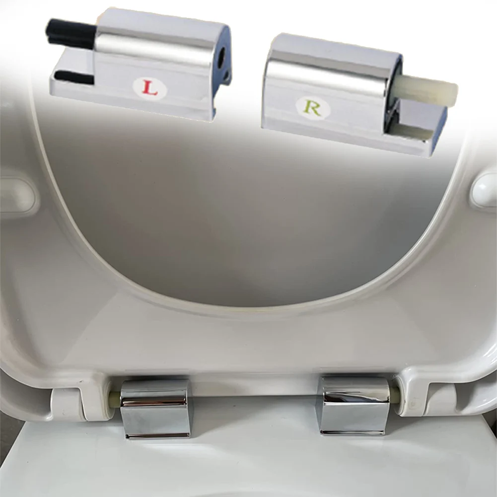 

1 Set Toilet Soft Close Hinges ABS Square Shell Slowly Lowering Hinge Toilet Cover Slowly Lowering Connector Bathroom Accessorie