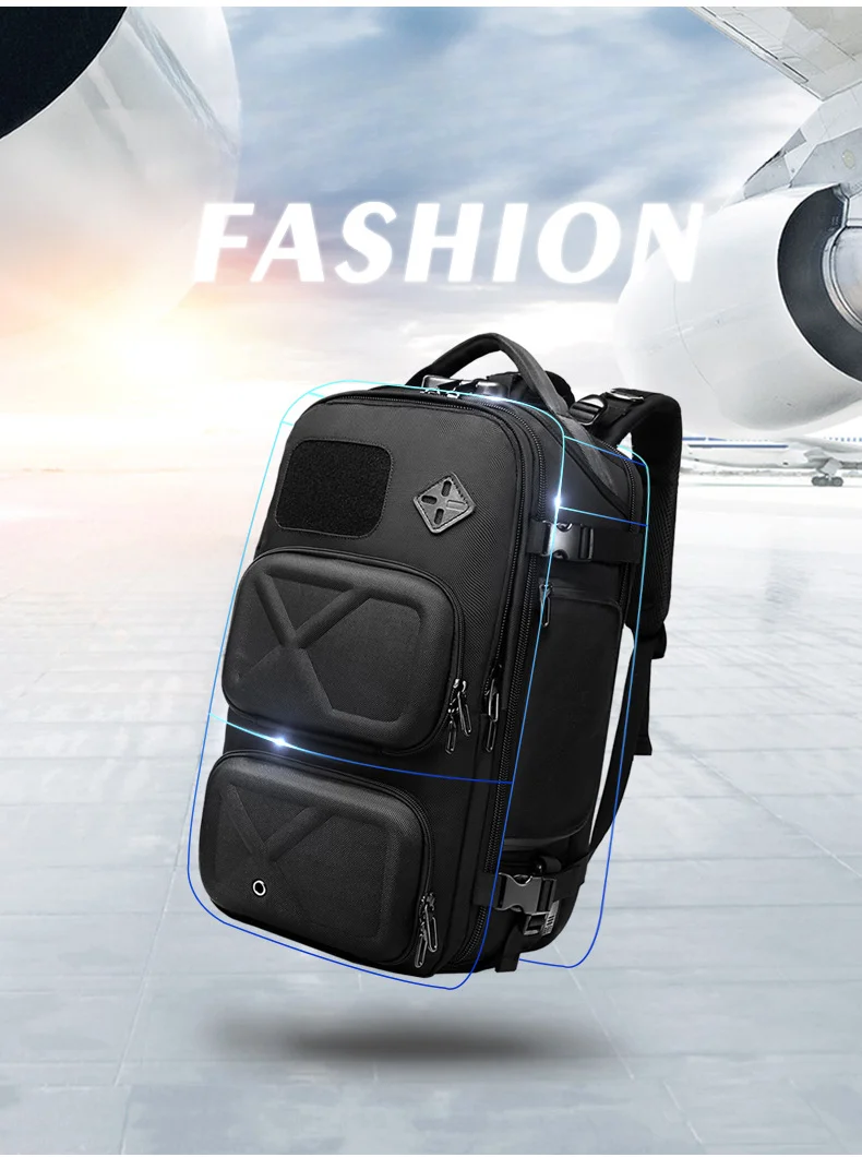 Männer Outdoor Rucksäck, multifunktionell Reestasch, grouss Kapazitéit waasserdicht Männer Rucksäck_voghion.com