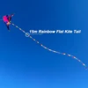 9KM 10m~30m Rainbow Flat Kite Tail for Delta Single Line Kite Streamers Foot Tail for Adding Replacement Accessory Long Tails 4