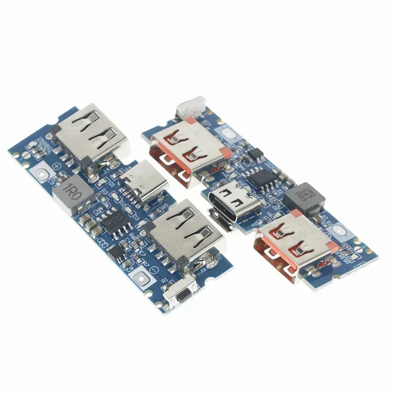 리튬 배터리 충전기 보드 LED 듀얼 USB 5V 2.4A 마이크로/타입-C USB 모바일 전원 은행 18650 충전 모듈
