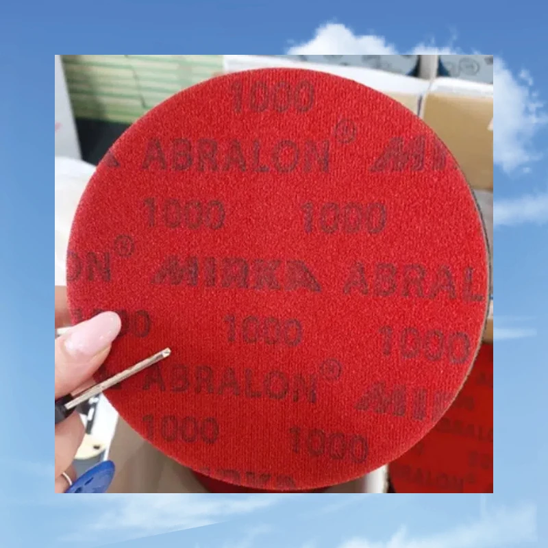 미르카 아브라론 150mm 폴리싱 스펀지 사포 방수 연마 디스크 자동차 도색 표면 연마 마감 광택 도구