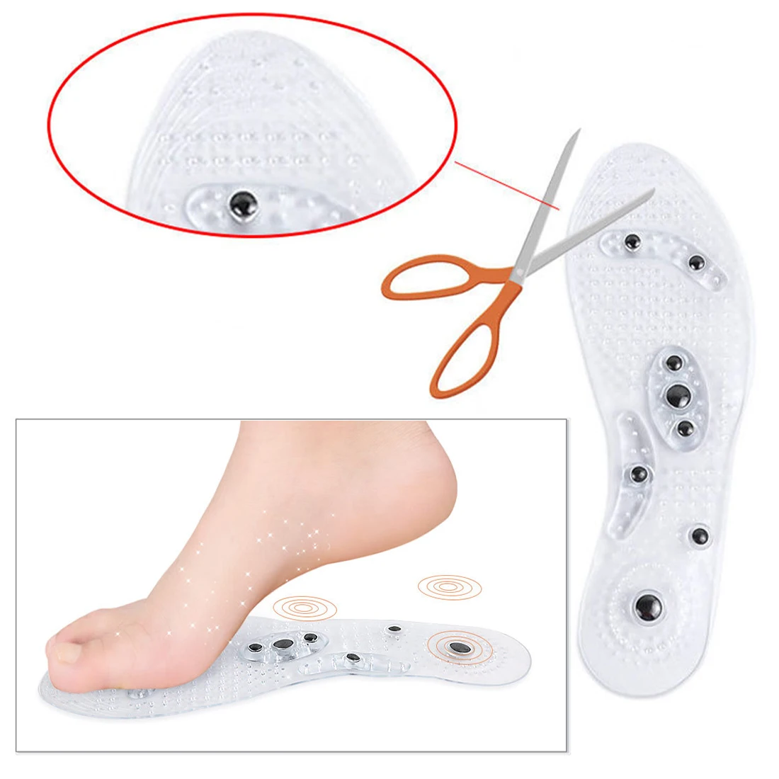 

Useful Magnetic Insoles Pain Relief Foot Inserts Therapy Insole Cushion Health Care Shoe Pads Therapy Massage Insoles For Feet