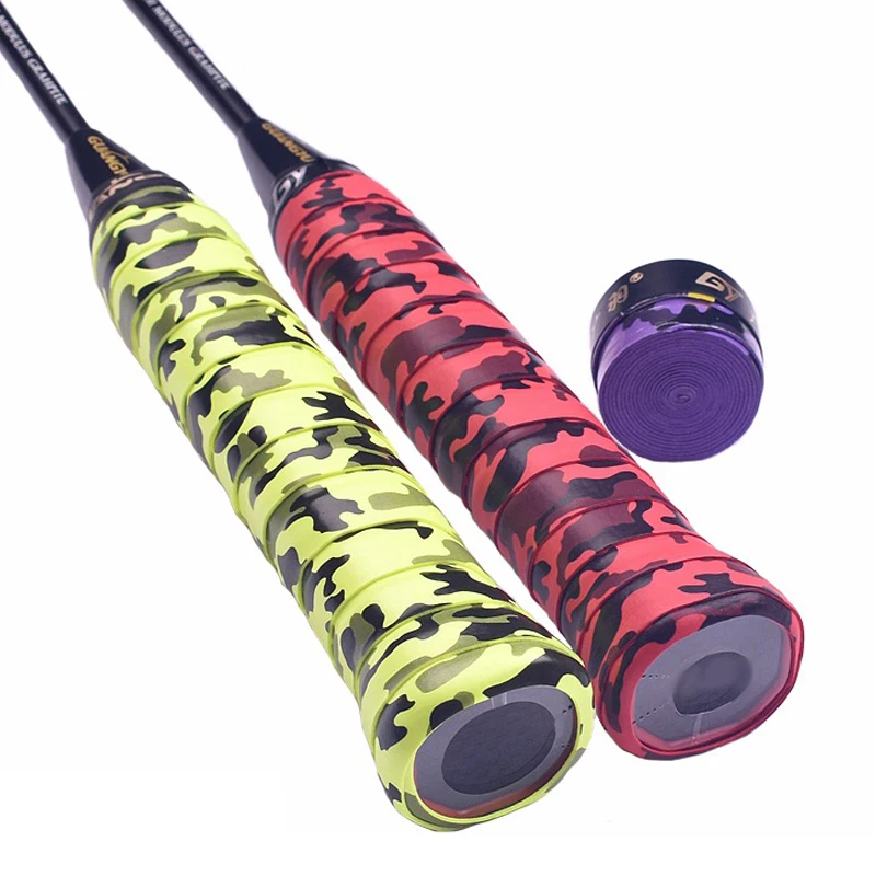 Антискользящая поглощающая пот ракетка с рукояткой для тенниса бадминтона камуфляжная упаковка скользящая пот-лента