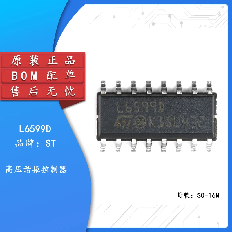 

Original Genuine SMD L6599D SOP-16 PMIC - Power Controller/Monitor IC Chip