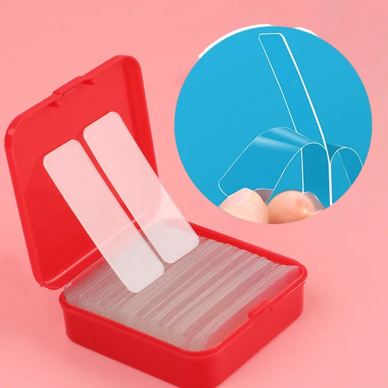 60Pcs/Box Double Sided Stickers Tape Transparent Nonmarking Strong