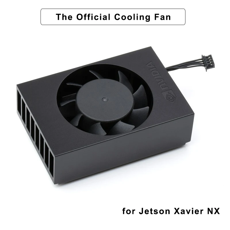 

Official Cooling Fan for Jetson Xavier NX Module Speed-Adjustable Fan Elastic Bracket Height-Limited Screws Aluminum Alloy Case