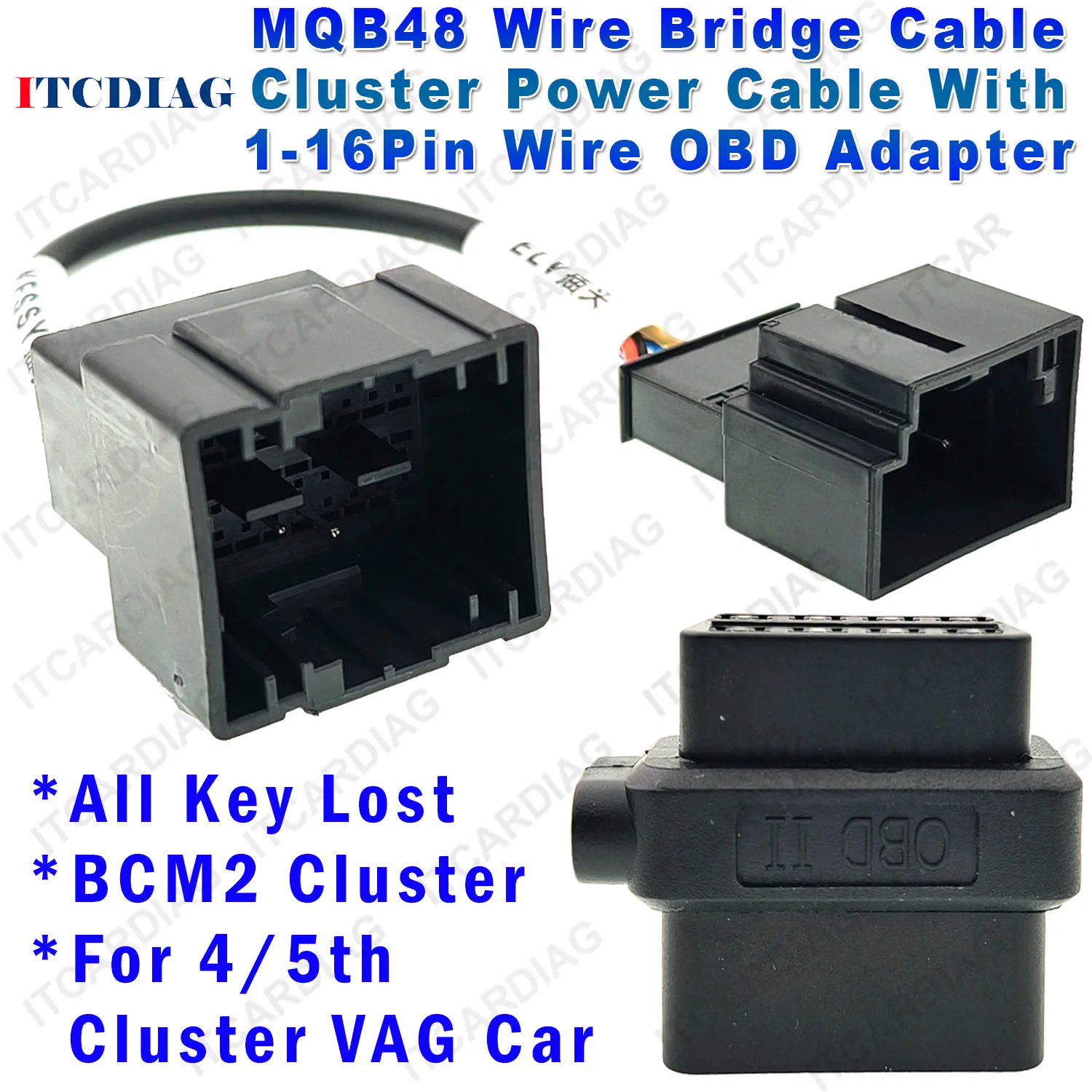 Фото MQB48 проводной мост Cluster Power кабель ELV BCM2 Cluster VVDI все ключи потерянные для TIGUAN L Passat B8 Audi Q3 A3 Golf7 Lamand №1