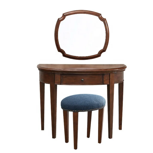 

Искусственный туалетный столик коричневый с 1 зеркалом и выдвижным ящиком для спальни