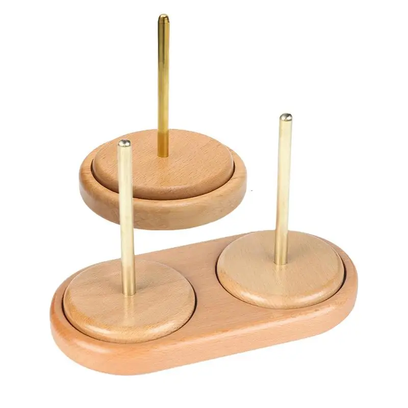

Crochet Yarn Stand Wooden Yarn Holder eginner Crochet Accessories Dispenser With Twirling Mechanism For Sewing Enthusiasts