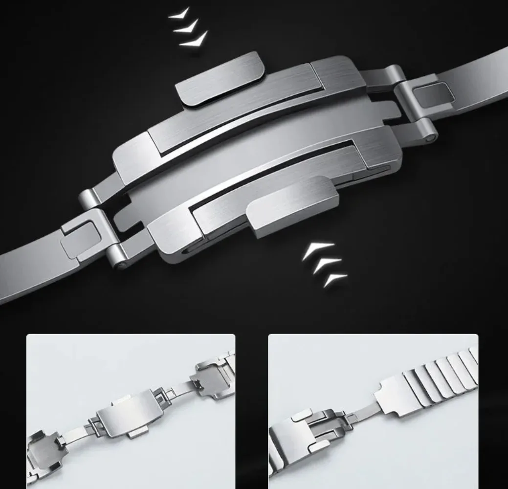 22mm Premium Metal Watch Strap – Universal Wristband Replacement