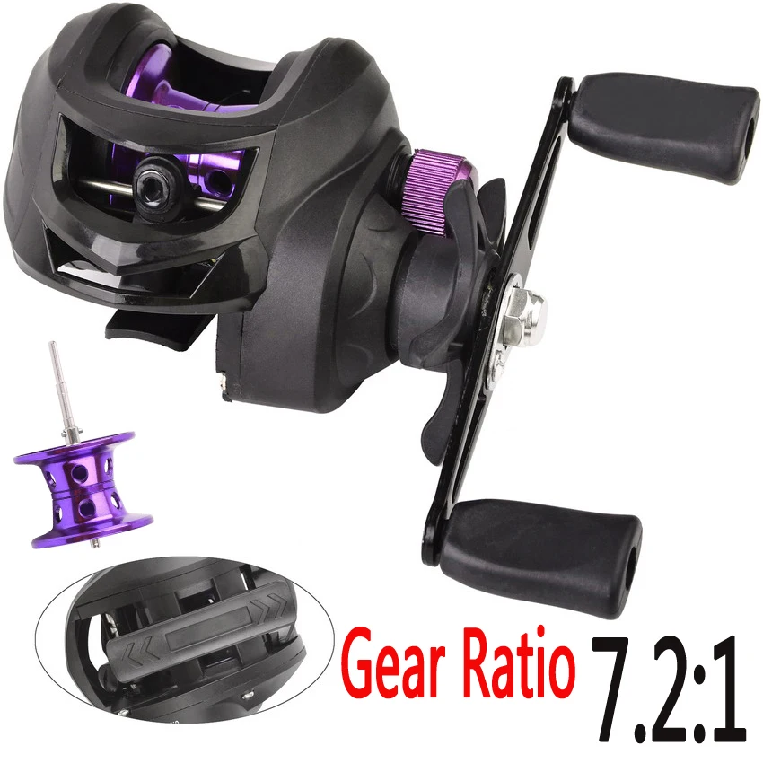 Fishing Reel Max Drag 8kg Baitcasting Reel With Aluminum Spool For Freshwater