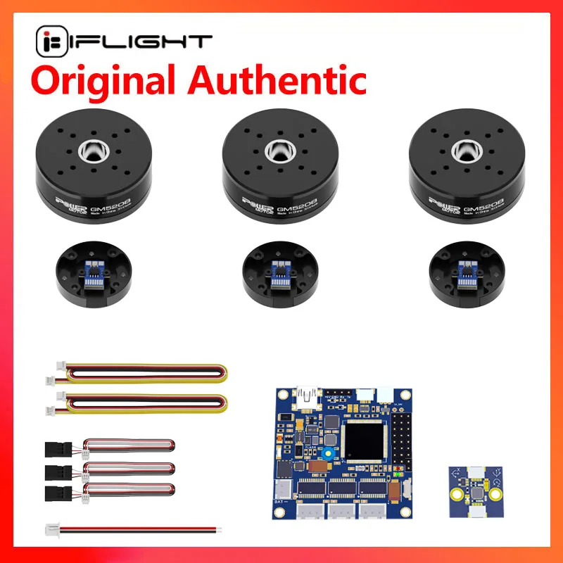 Iflight Ipower Gm5208 Gimbal Motor Giradischi Airborne Uav Pod Motor Encoder Combo Set W/ As5048A Encoder /Alexmos 32Bit Bgc Set