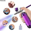 Airbrush Nail With Compressor Portable Airbrush For Nails Cake Tattoo Makeup Paint Air Spray Gun Oxygen Injector Air Brush Kit 1
