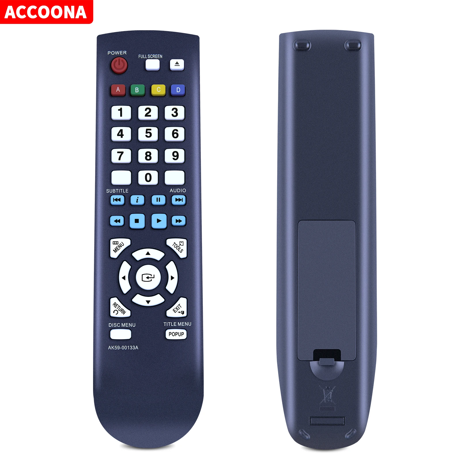 Ak59-00133A Telecomando Compatibile Con Samsung Blu-Ray Player Bd-D5100 Bd-D5100/Xu Bdd5100 Bdd5100Xu Controller Di Ricambio