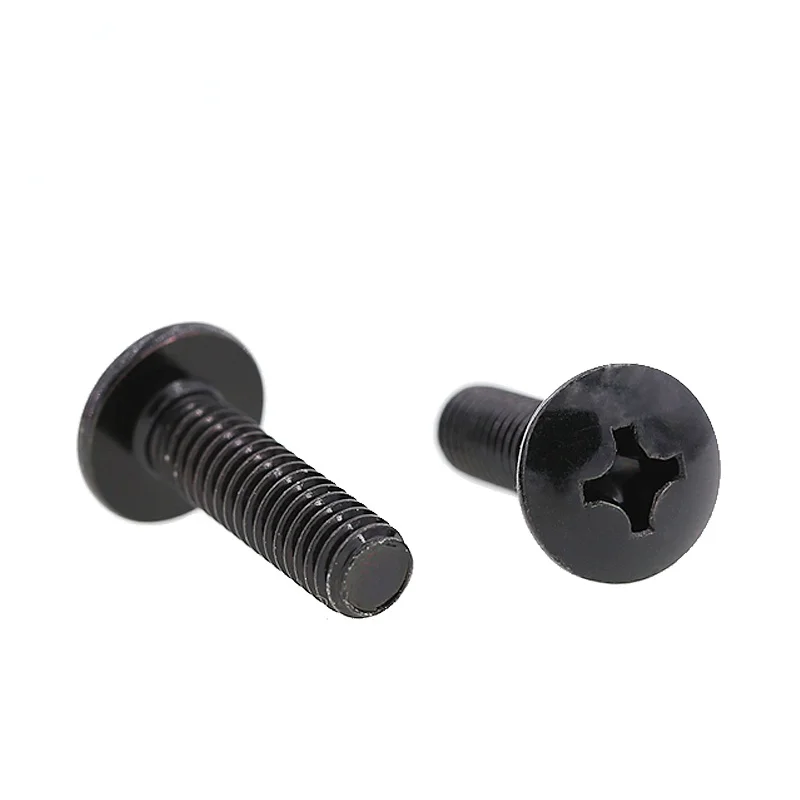 

50pc M6 6mm Large Flat Head Cross Bolt Screw Mushroom Umbrella Phillips L=8-60mm 16mm 20mm 30mm Machine