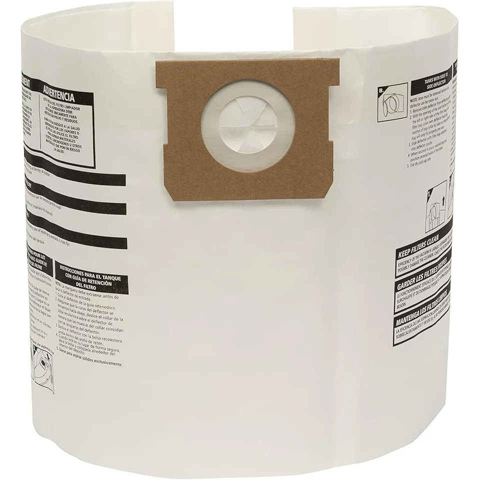 Lightweight Disposable Filter Bags for Vacuum Cleaners