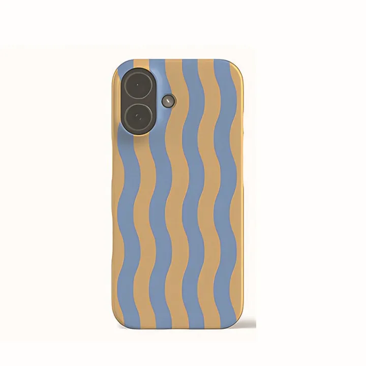 Colorful Stripes Phone Case for iPhone 17 16e 16 15 14 13 12 11 X XS XR XSMAX 7 8 Air Pro Max Plus Luxury Double-layer