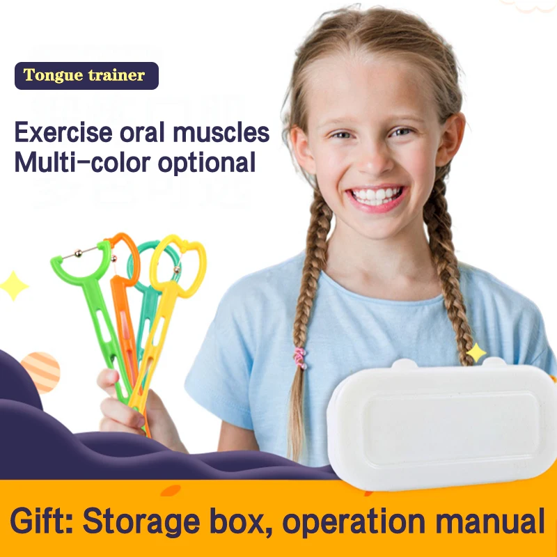 3/4 Teile/schachtel Kinder Zunge Spitze Exerciser Mund Zunge Spitze Trainer Zunge Muskel Rehabilitation Korrigierende Trainer Sprechen Werkzeug – Detail 3