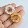 Spiky Sensory Finger Rings 1/5/10 PCS Flexible Alloy Spring Finger Massager Ring Toy Accupressure Pressure Loop Ring 5