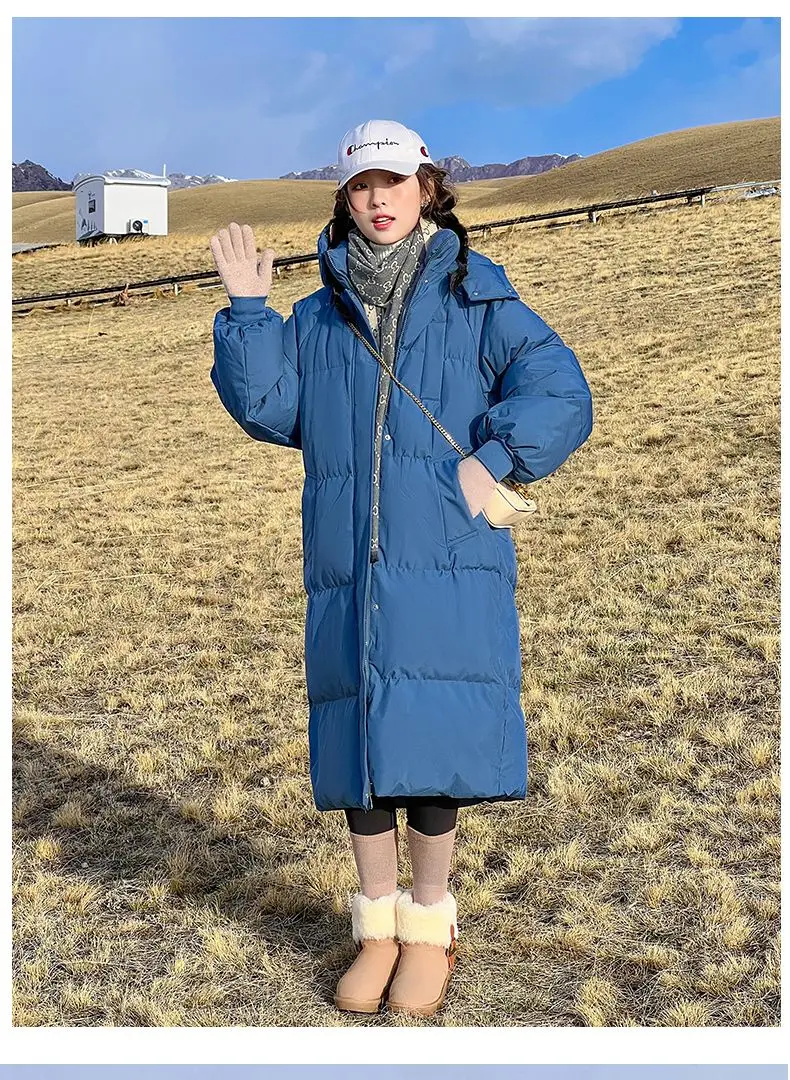 2023 nuove donne piumino di cotone giacca invernale femminile versione di media lunghezza parka sciolto spesso caldo capispalla con cappuccio moda soprabito