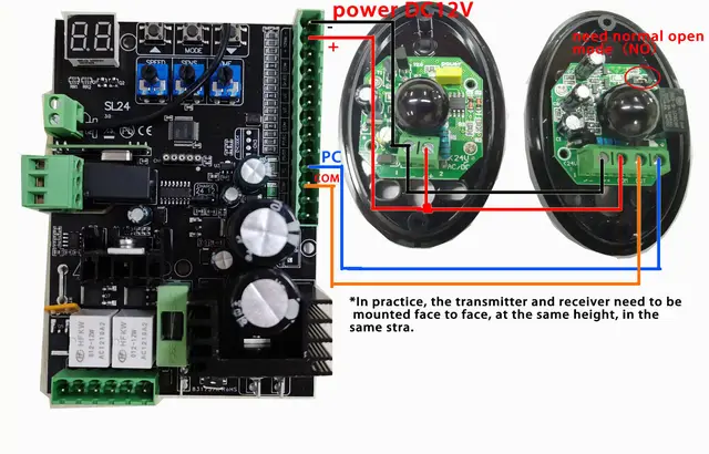 DC12V/24V SL24 Control Board For Sliding Gate Opener DC Motor Universality Pcb Circuit Board Controller Card Plate 5