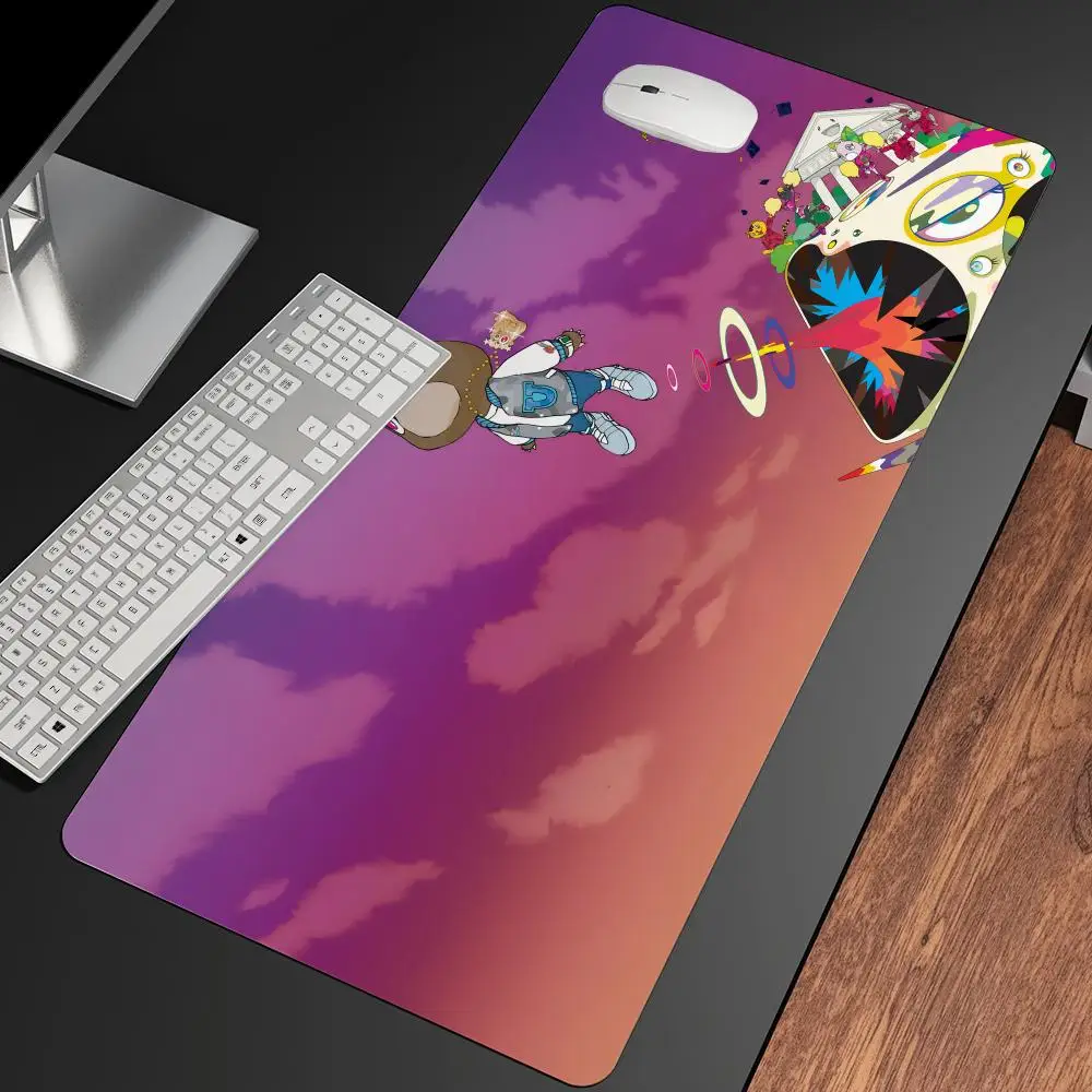 Rapper Kanye West Graduation Mousepad Large Gaming Mouse Pad LockEdge Thickened Computer Keyboard Table Desk Mat