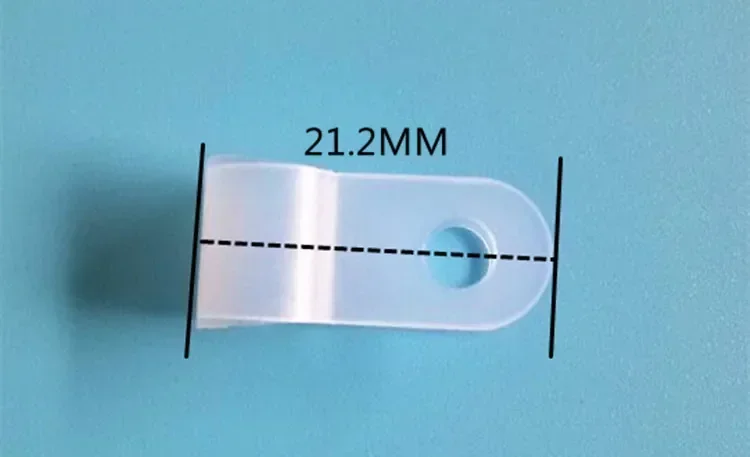 Nylon Wire Cable Hose P Type R Clamp Clips 1000pcs cable clip cable clamp