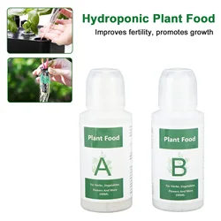 Hydroponic Nutrient Solution Kit for Indoor Vegetables and Fruits - 3 Pack