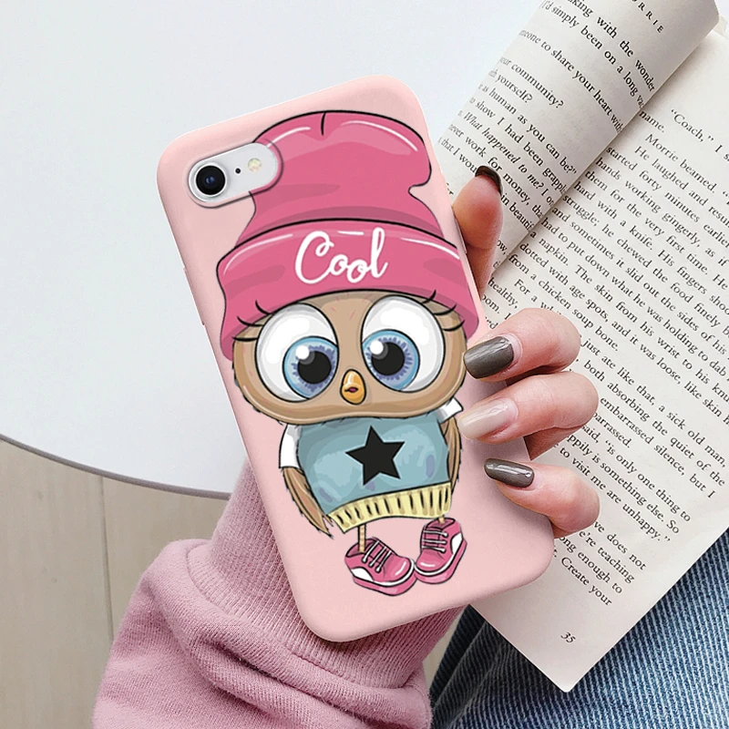 thumbnail image 1 of Flowers Funda For iphone 7 8 Plus SE 2020 Capa iphone7 7+ 8+ Phone Case Soft Silicone Cute Cat Bear Back Cover For iphone SE2020, 1 of 5