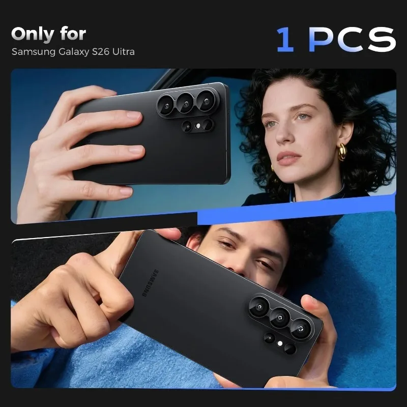 Premium HD Glass Camera Lens Protector for Smartphones - Metal Film Screen Cover