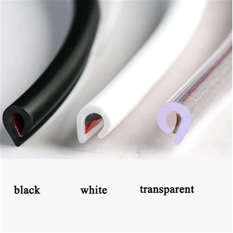 5m Universal Car Door Edge Rubber Scratch Protector Strip
