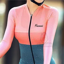Maillot de cyclisme coréen pour femmes, vêtements respirants à manches longues, pour vélo de plein air, vtt, printemps et automne, 2022