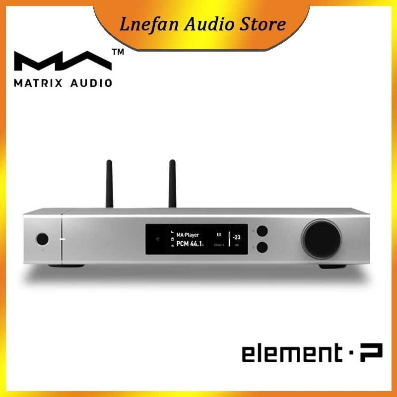 

Matrix Element P ES9028Pro DAC MQA Player ICEpower 250ASX2 Power Amplifier Music Server Preamplifier Combined 768KHz XMOS AMP