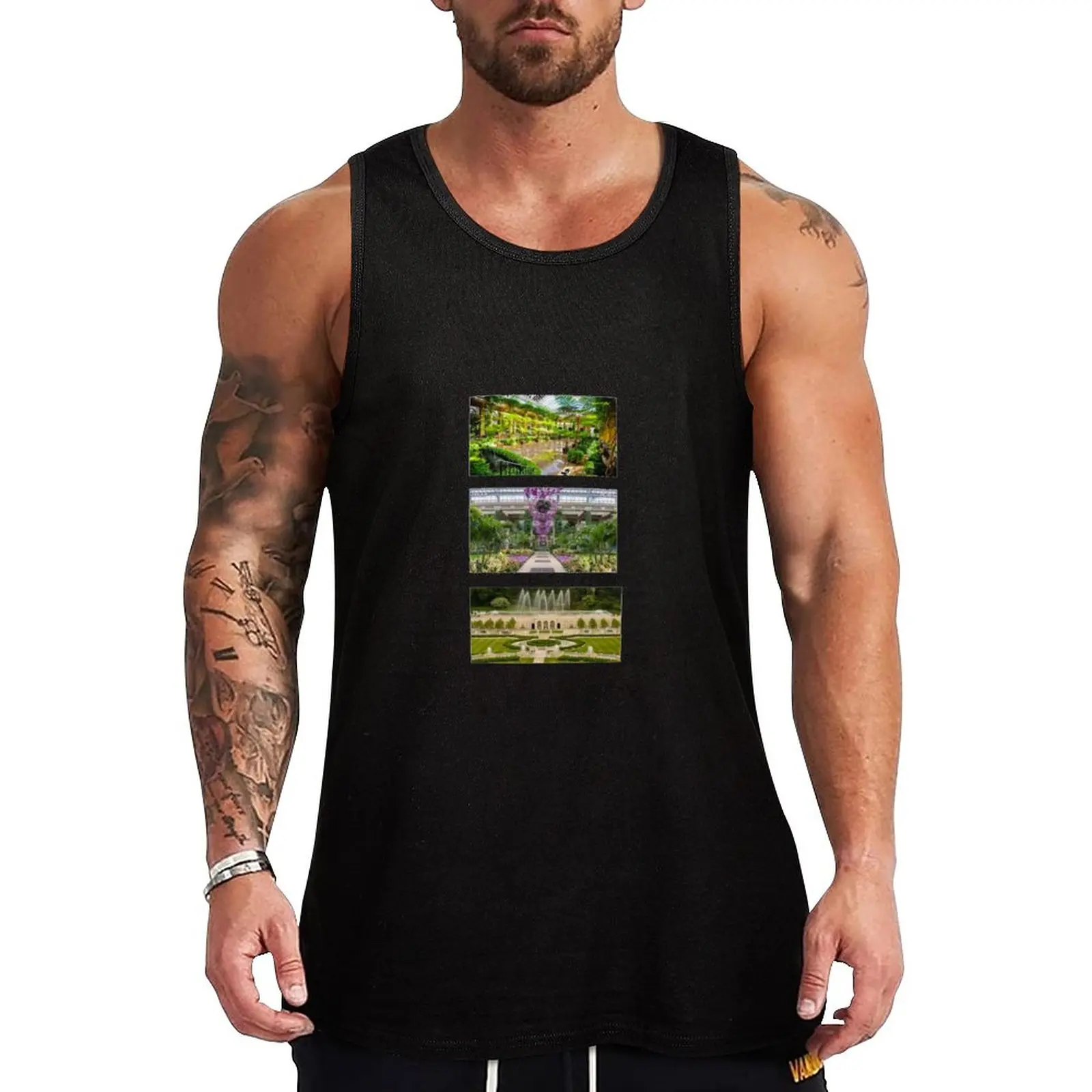 

New Longwood Gardens Botanical Garden VALUE PACK Tank Top summer Men's tops T-shirts men clothes for men summer