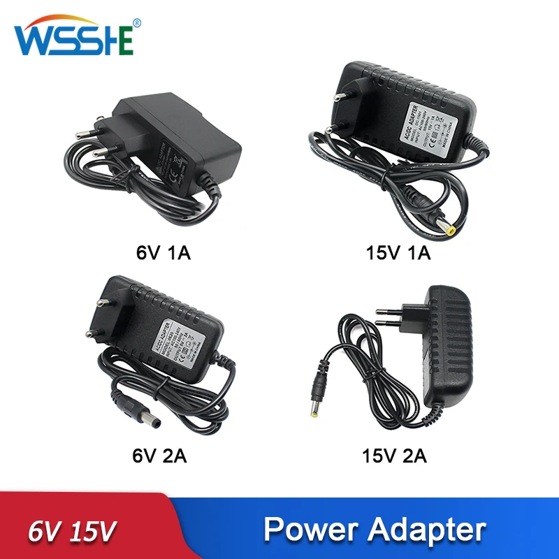 6V 1A AC/DC Power Supply 240V US Mains Adapter Plug Charger for