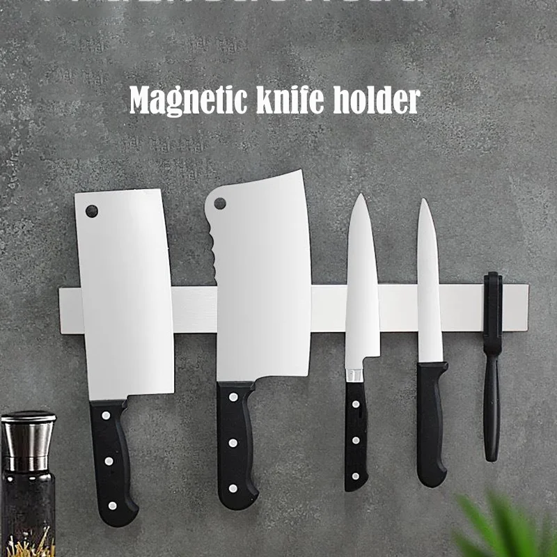 Knife Holder Stainless Steel Kitchen Bar Wall Mounted Multi Function Tool Kitchen
