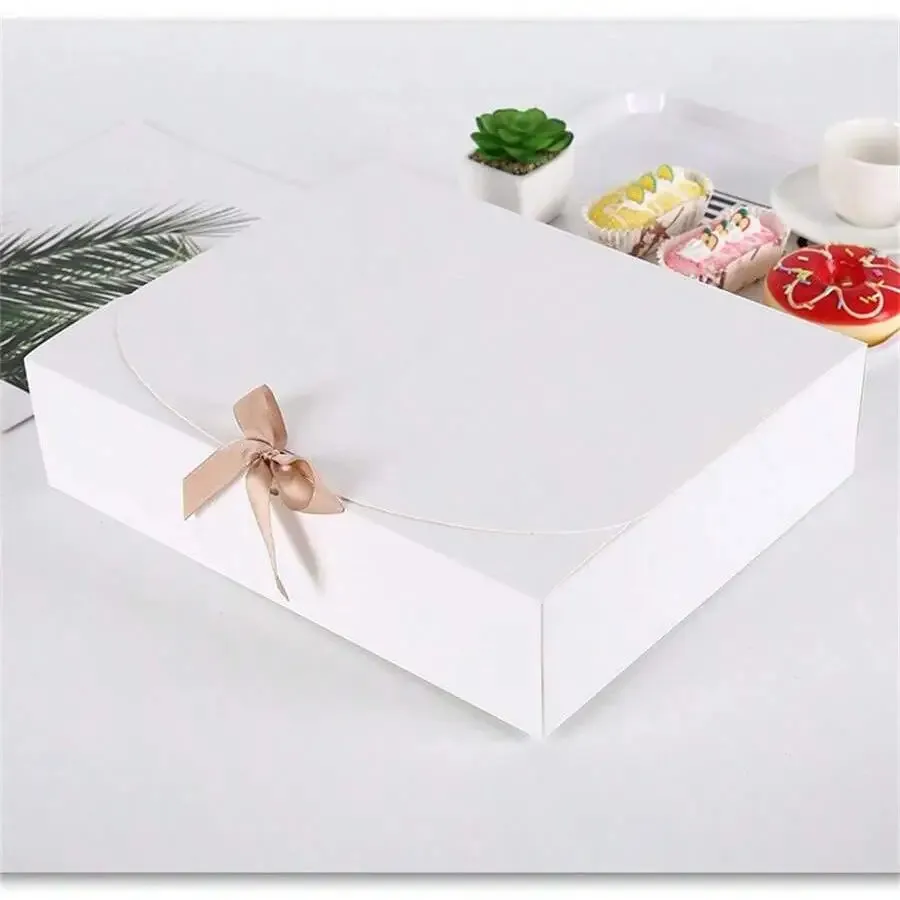 Elegant Black Gift Box with Ribbon
