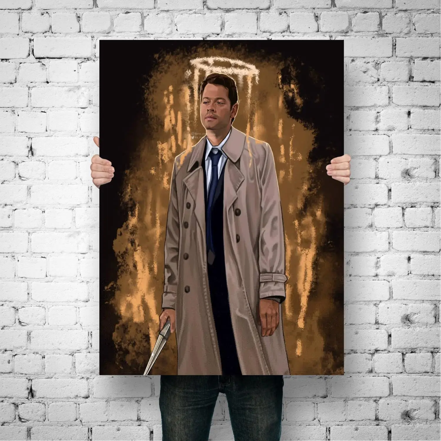 castiel actor Decoration Art Poster Wall Art Personalized Gift Modern