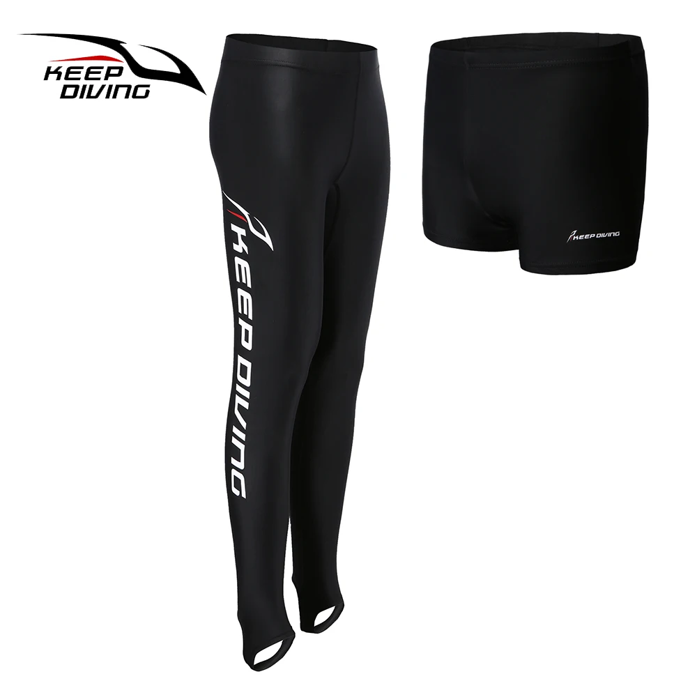 Mens Womens Shorts Long Pants Anti-UV Lycra Swimming Pants Beach Bodybuilding High Elastics Comfortable Fit swimming pants